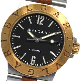 ブルガリ BVLGARI LCV29SG ディアゴノスポーツ K18YGベゼル デイト 自動巻き レディース 箱・保証書付き_807724【中古】