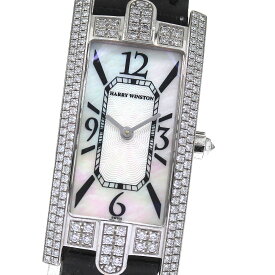 ハリーウィンストン HARRY WINSTON 330LQW アヴェニュー K18WG クォーツ レディース _798359【中古】