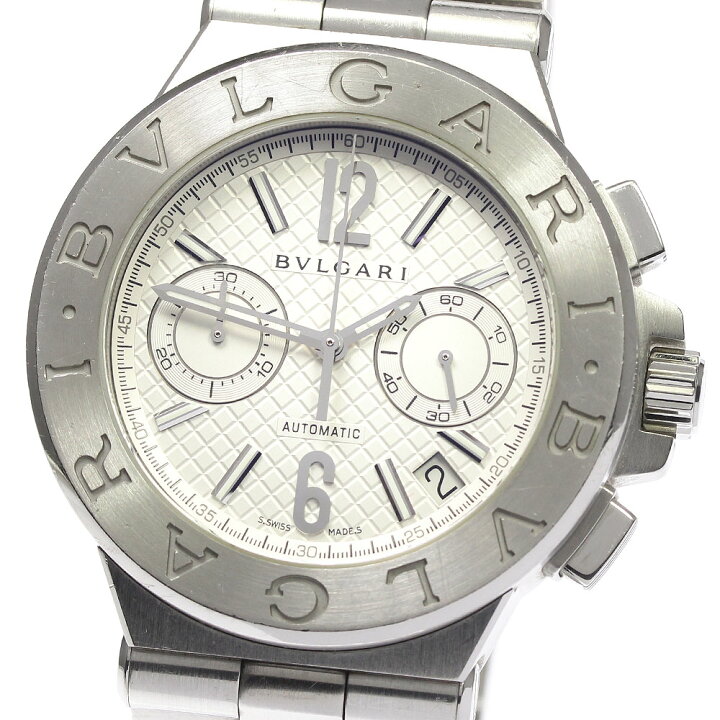 楽天市場】ブルガリ BVLGARI DG40SCH ディアゴノ クロノグラフ 自動  