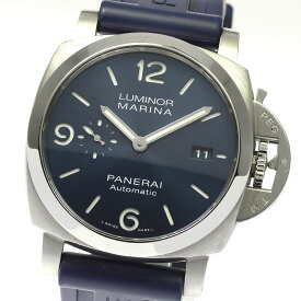 パネライ PANERAI PAM01313 ルミノール マリーナ 1950 3DAYS アッチャイオ デイト 自動巻き メンズ 箱・保証書付き_804607【中古】