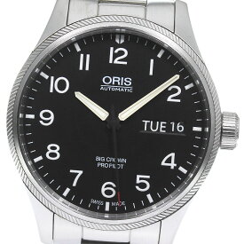 オリス ORIS 7698 ビッグクラウン プロパイロット デイデイト 自動巻き メンズ 良品 _807795【中古】