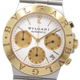 ブルガリ BVLGARI CH35SG ディアゴノ スポーツ PGコンビ クロノグラフ 自動巻き メンズ _804204【中古】