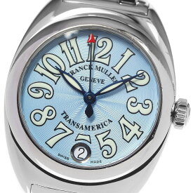 訳あり フランクミュラー FRANCK MULLER 2000L トランスアメリカ デイト オートクォーツ レディース 保証書付き_805720【ev15】【中古】