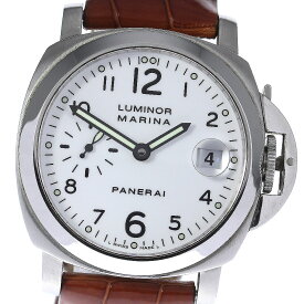 パネライ PANERAI PAM00049 ルミノール マリーナ デイト スモールセコンド 自動巻き メンズ _806537【中古】