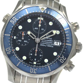 オメガ OMEGA 2298.80 シーマスター300 クロノグラフ 自動巻き メンズ 保証書付き_807642【中古】