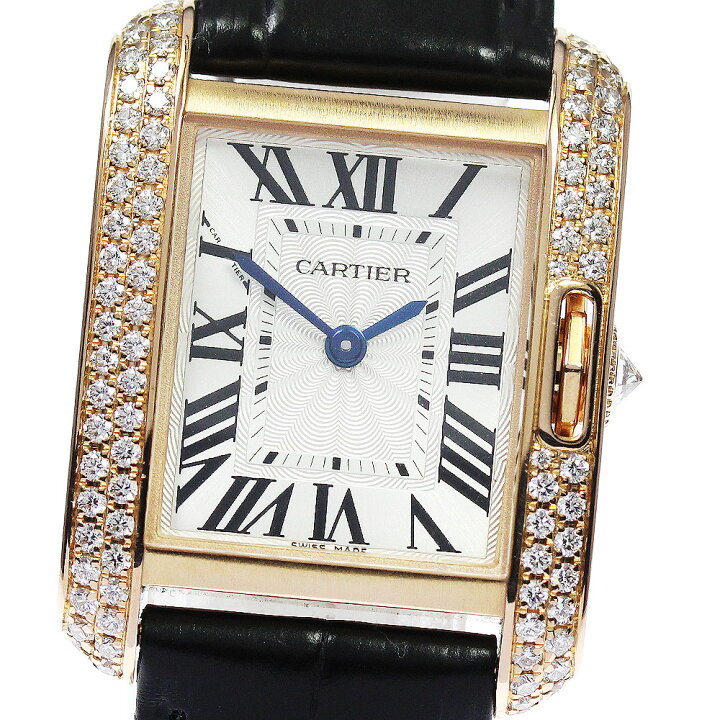 楽天市場】カルティエ CARTIER WT100013 タンクアングレーズ K18PG  