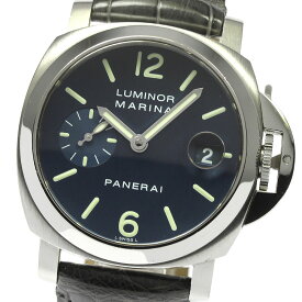 パネライ PANERAI PAM00119 ルミノール マリーナ スモールセコンド デイト 自動巻き メンズ _809058【中古】