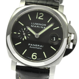 パネライ PANERAI PAM00048 ルミノール マリーナ スモールセコンド デイト 自動巻き メンズ _810163【中古】