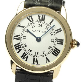 カルティエ CARTIER W6700355 ロンドソロSM K18YGベゼル クォーツ レディース _810941【中古】