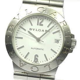 訳あり ブルガリ BVLGARI LCV35S ディアゴノ デイト 自動巻き メンズ _806012【中古】