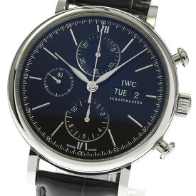 IWC IWC SCHAFFHAUSEN IW391029 ポートフィノ クロノグラフ デイデイト 自動巻き メンズ 良品 箱・保証書付き_813544【中古】