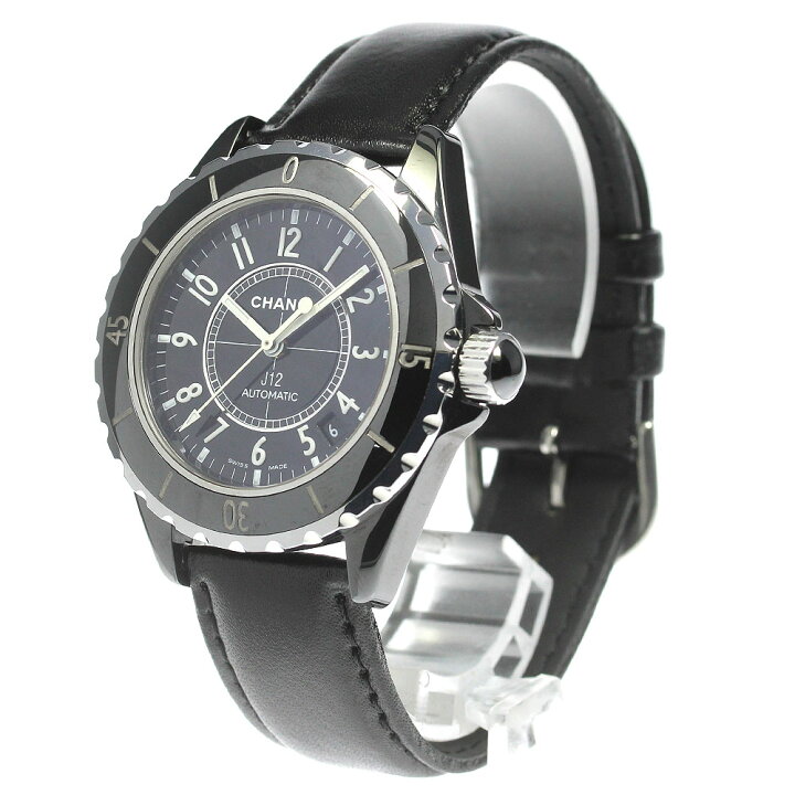楽天市場】シャネル CHANEL H0683 J12 ブラックセラミック デイト 自動  