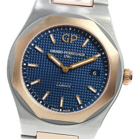 ジラール・ペルゴ GIRARD-PERREGAUX 80189-56-432-56A ロレアート PGコンビ デイト クォーツ ボーイズ 美品 保証書付き_813466【中古】