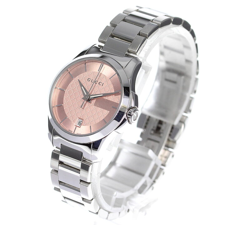 楽天市場】グッチ GUCCI 126.5/YA126524 Gタイムレス デイト クォーツ  