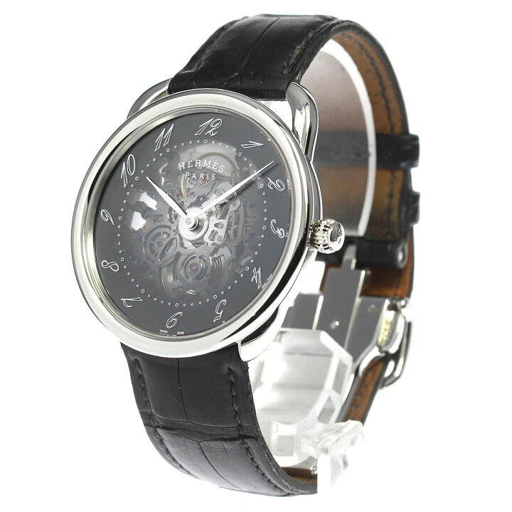 楽天市場】エルメス HERMES AR.710 アルソー スケレット 自動巻き  