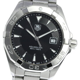 タグホイヤー TAG HEUER WAY1110 アクアレーサー デイト クォーツ メンズ 良品 箱・保証書付き_810986【中古】