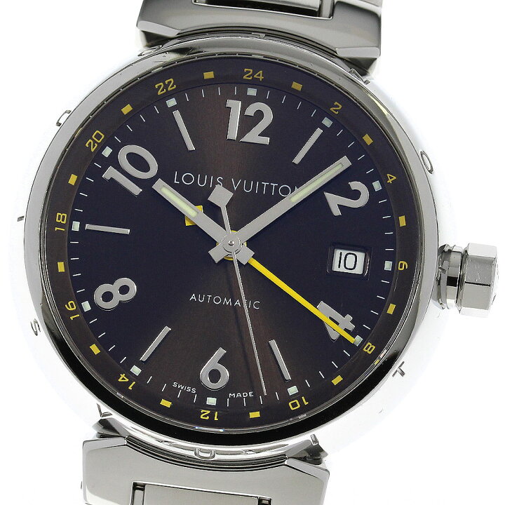 楽天市場】ルイ・ヴィトン LOUIS VUITTON Q1131 タンブール GMT デイト 