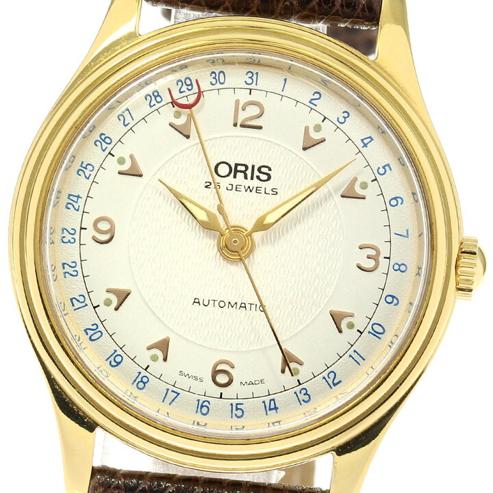 楽天市場】オリス ORIS 7470 ポインターデイト 自動巻き メンズ 