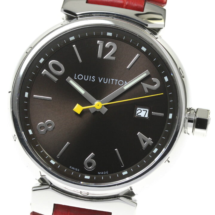 楽天市場】ルイ・ヴィトン LOUIS VUITTON Q1111 タンブール デイト 
