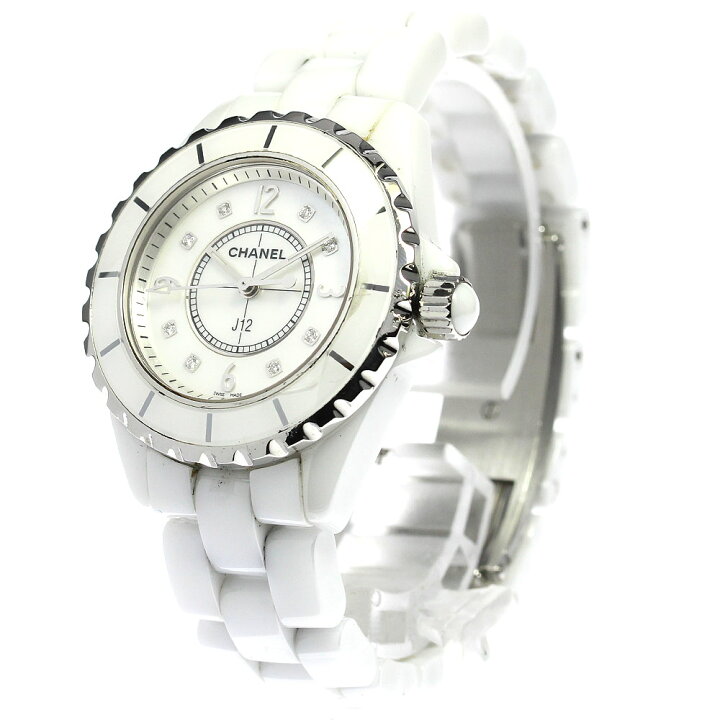 楽天市場】訳あり シャネル CHANEL H2422 J12 33mm 白セラミック 8P 