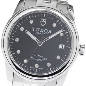 チュードル TUDOR 55000 グラマー 10Pダイヤモンド デイト 自動巻き メンズ _816510【中古】