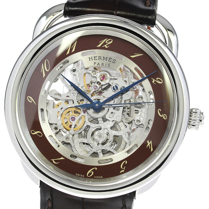 楽天市場】エルメス HERMES AR6.710 アルソー スケルトン 自動巻き  