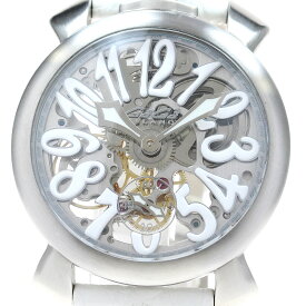 ガガミラノ GaGa MILANO 5310.01 マヌアーレ48MM スケルトン 手巻き メンズ _817222【中古】