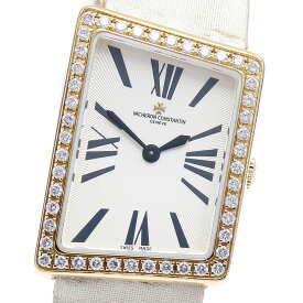 ヴァシュロン・コンスタンタン VACHERON CONSTANTIN 25520/000J アシンメトリカル K18YG ダイヤベゼル クォーツ レディース _812210【中古】