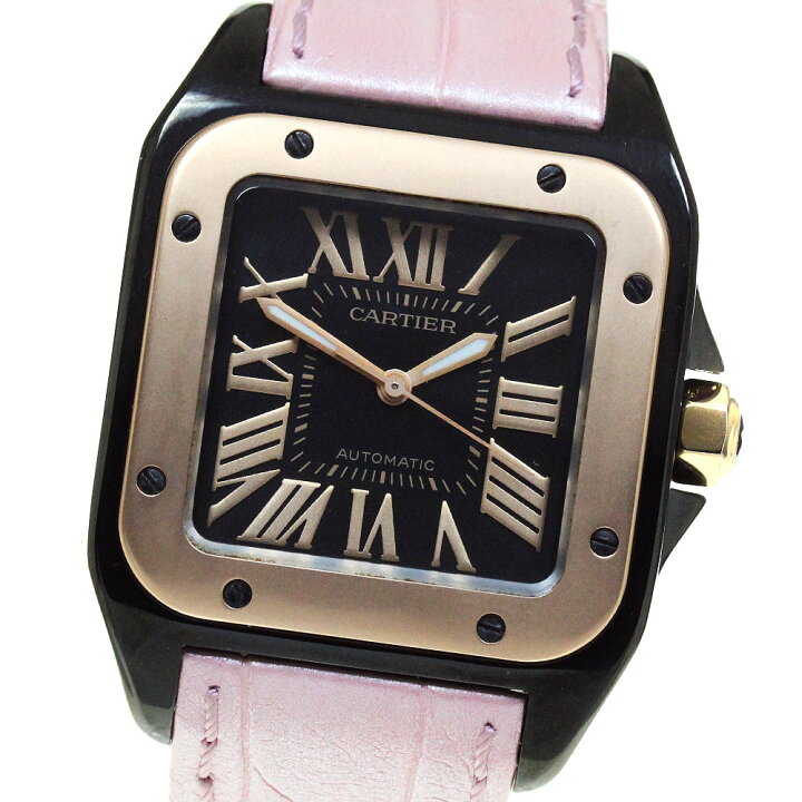 楽天市場】カルティエ CARTIER W2020007 サントス100 MM K18PGベゼル  
