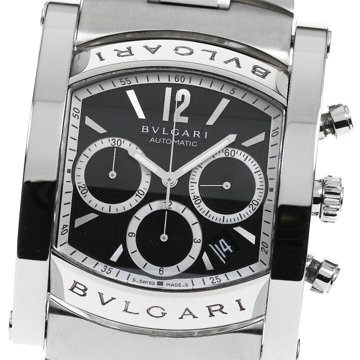 楽天市場】ブルガリ BVLGARI AA48SCH アショーマ クロノグラフ デイト  