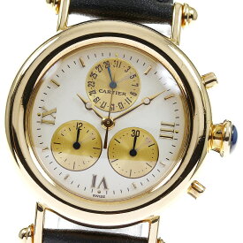 カルティエ CARTIER W1508556 ディアボロLM K18YG クロノグラフ クォーツ ボーイズ _809288【中古】