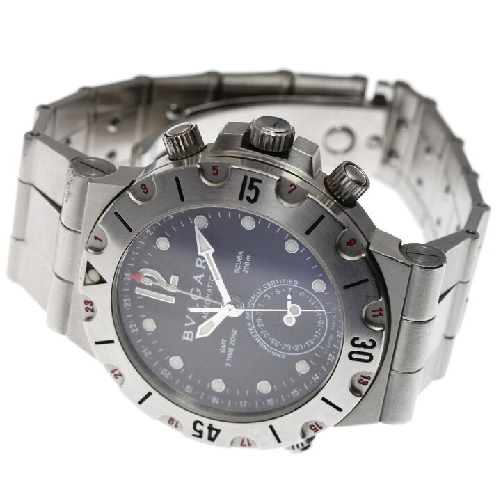 楽天市場】ブルガリ BVLGARI SD38SGMT ディアゴノ スクーバ GMT デイト  