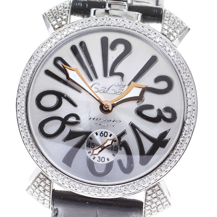 楽天市場】ガガミラノ GaGa MILANO 5010.1D.7S マヌアーレ48MM ダイヤ