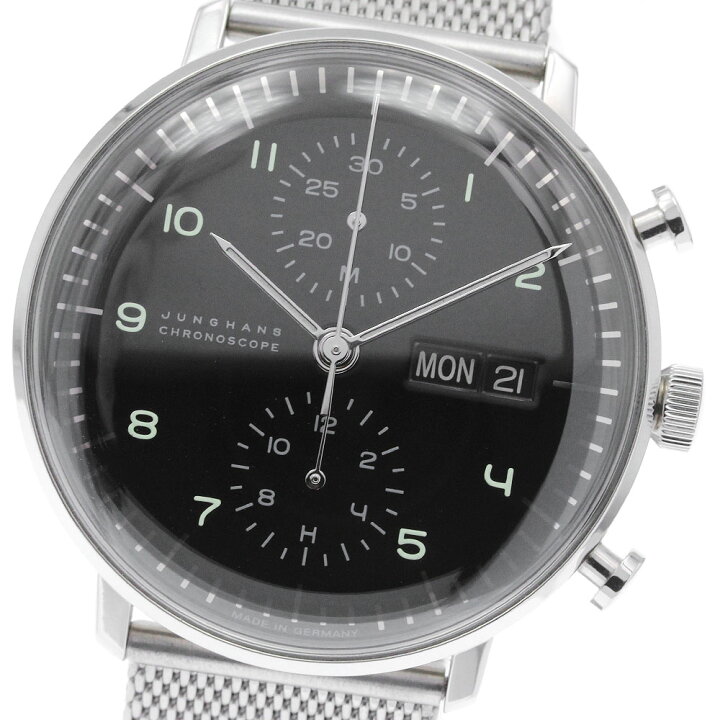 楽天市場】ユンハンス JUNGHANS 027/4500.45 マックスビル クロノ 