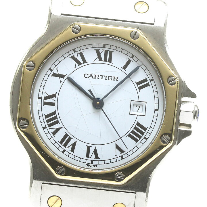 楽天市場】訳あり カルティエ CARTIER サントスオクタゴンLM YGベゼル  