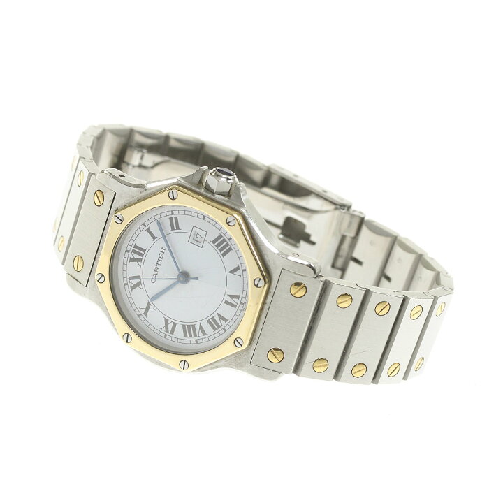 楽天市場】訳あり カルティエ CARTIER サントスオクタゴンLM YGベゼル  