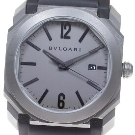 ブルガリ BVLGARI BGO41T オクト オリジナーレ デイト 自動巻き メンズ 美品 箱・保証書付き_831602【中古】