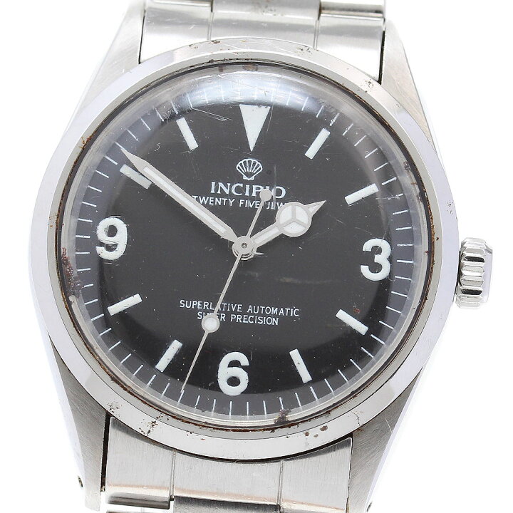 楽天市場】インキピオ INCIPIO スーパープレシジョン 自動巻き メンズ  