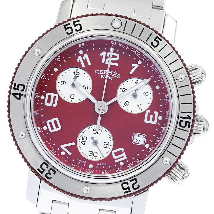 楽天市場】エルメス HERMES CL2.918 クリッパーダイバー クロノグラフ  