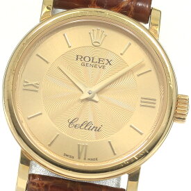 ロレックス ROLEX 6110/8 チェリーニ K18YG クォーツ レディース 保証書付き_830379【中古】