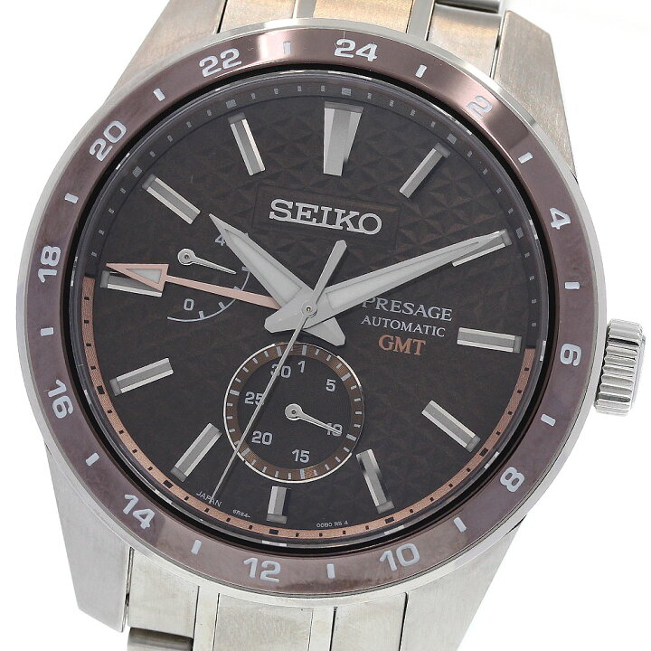 楽天市場】セイコー SEIKO SARF009/6R64-00C0 プレサージュ GMT 自動 