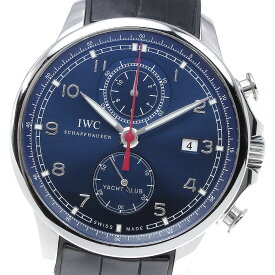 IWC SCHAFFHAUSEN IW390213 ポルトギーゼ ヨットクラブ ローレウス 限定1000本 クロノグラフ 自動巻き メンズ 保証書付き_832109【中古】