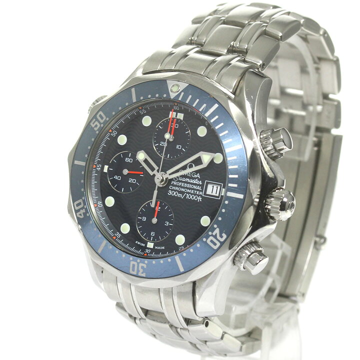 楽天市場】ベルト訳あり オメガ OMEGA 2225.80 シーマスター300 クロノ  
