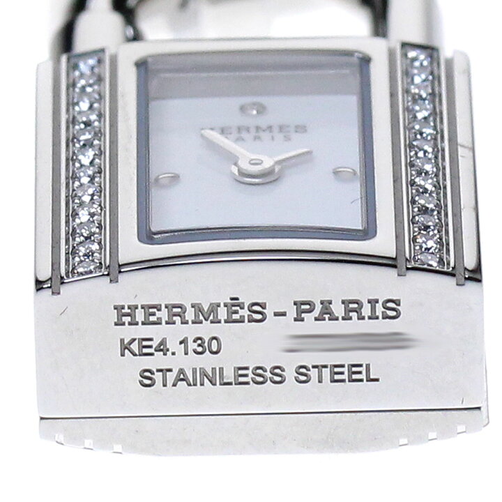 楽天市場】エルメス HERMES KE4.130 ケリーウォッチ ダイヤベゼル  