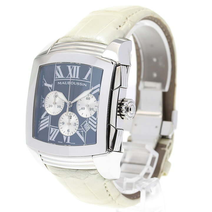 楽天市場】モーブッサン MAUBOUSSIN R.529 クロノグラフ デイト 自動  