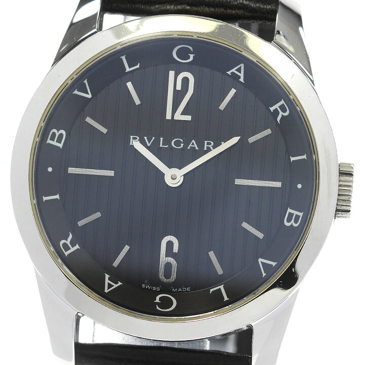楽天市場】ブルガリ BVLGARI ST37S ソロテンポ クォーツ メンズ 保証書  