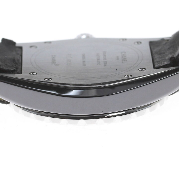 楽天市場】シャネル CHANEL H0683 J12 38MM 黒セラミック 革ベルト  