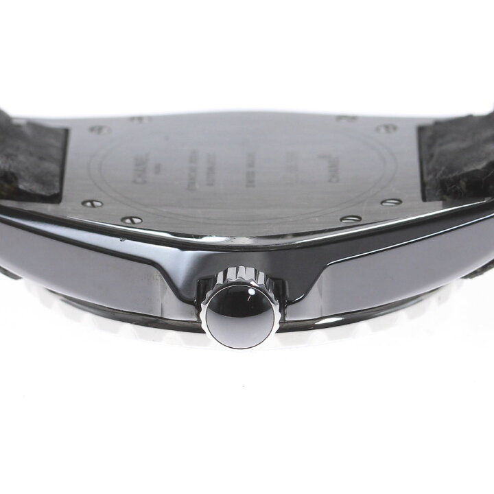 楽天市場】シャネル CHANEL H0683 J12 38MM 黒セラミック 革ベルト  