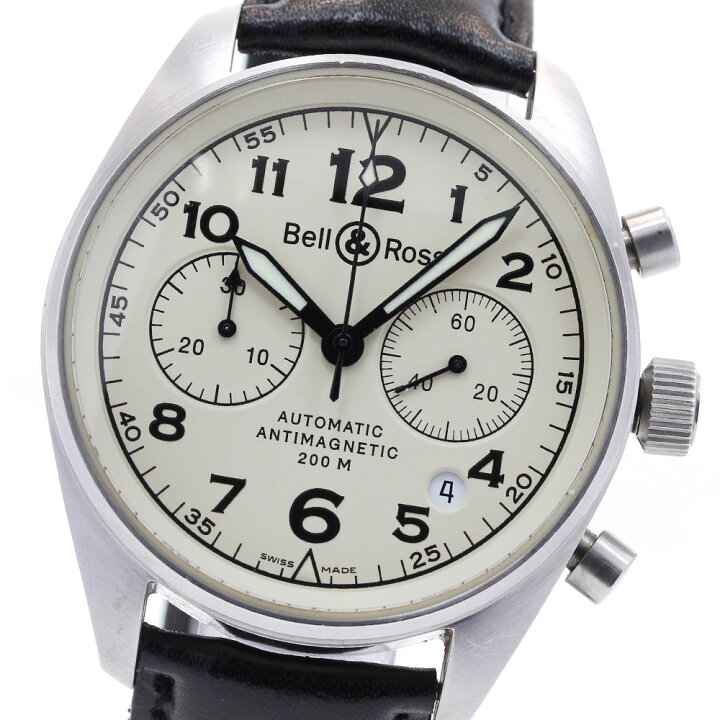 楽天市場】ベル＆ロス Bell＆Ross 126.A デイト クロノグラフ 自動巻き 