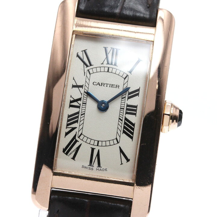 楽天市場】カルティエ CARTIER W2607456 タンクアメリカンSM K18PG  